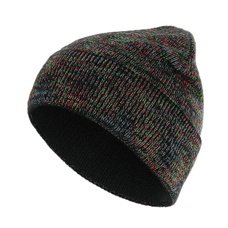 Rainbow Reflective Knit Hat